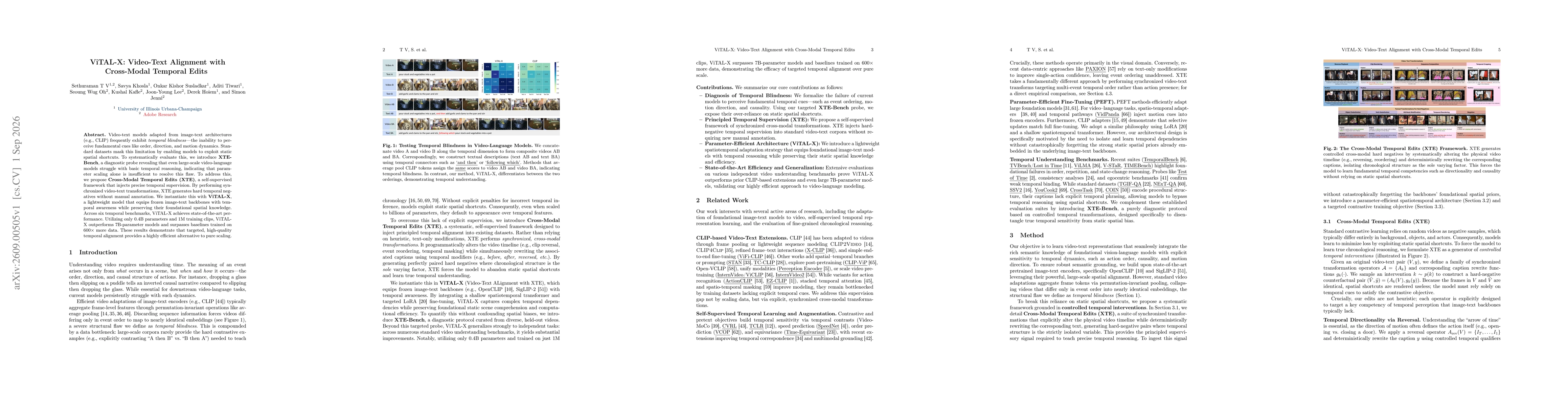 Thumbnail for ViTAL-X: Video-Text Alignment with Cross-Modal Temporal Edits