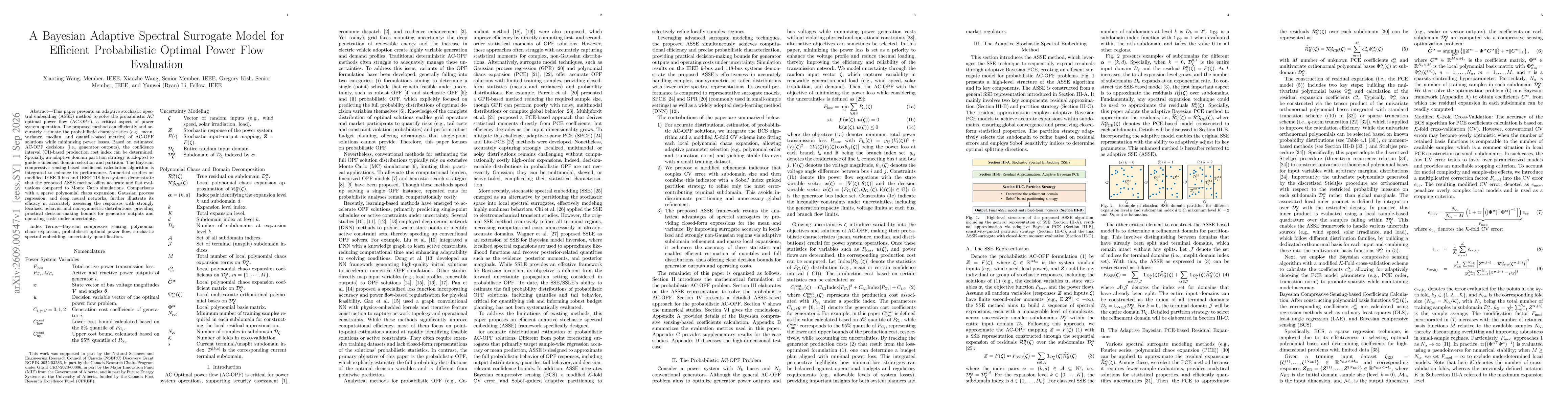 Thumbnail for A Bayesian Adaptive Spectral Surrogate Model for Efficient Probabilistic Optimal Power Flow Evaluation