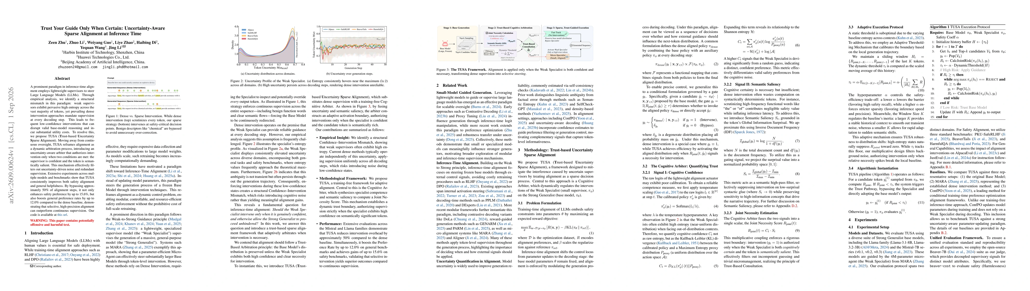 Thumbnail for Trust Your Guide Only When Certain: Uncertainty-Aware Sparse Alignment at Inference Time