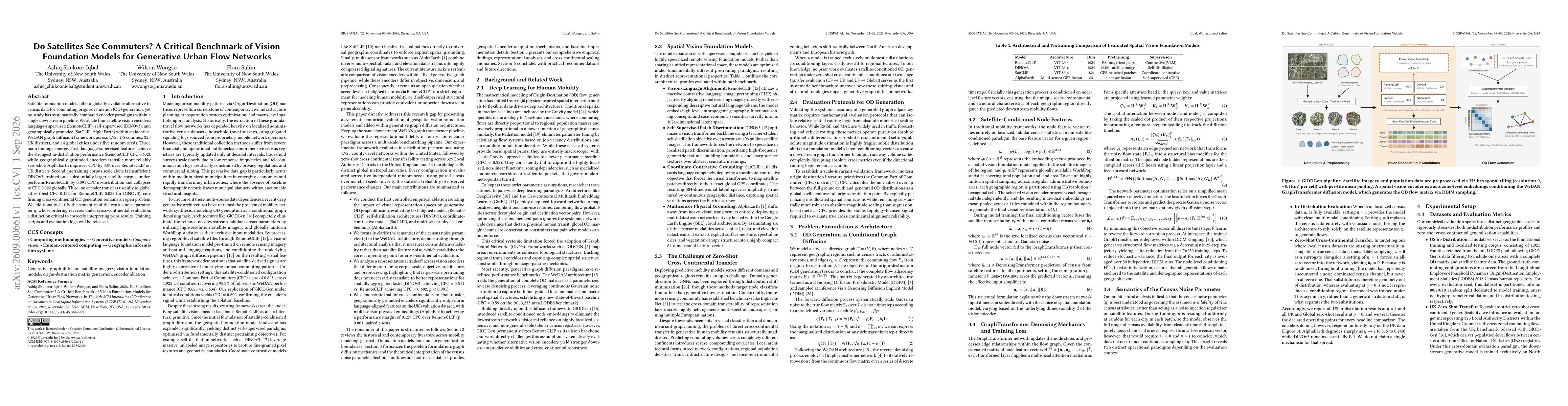 Thumbnail for Do Satellites See Commuters? A Critical Benchmark of Vision Foundation Models