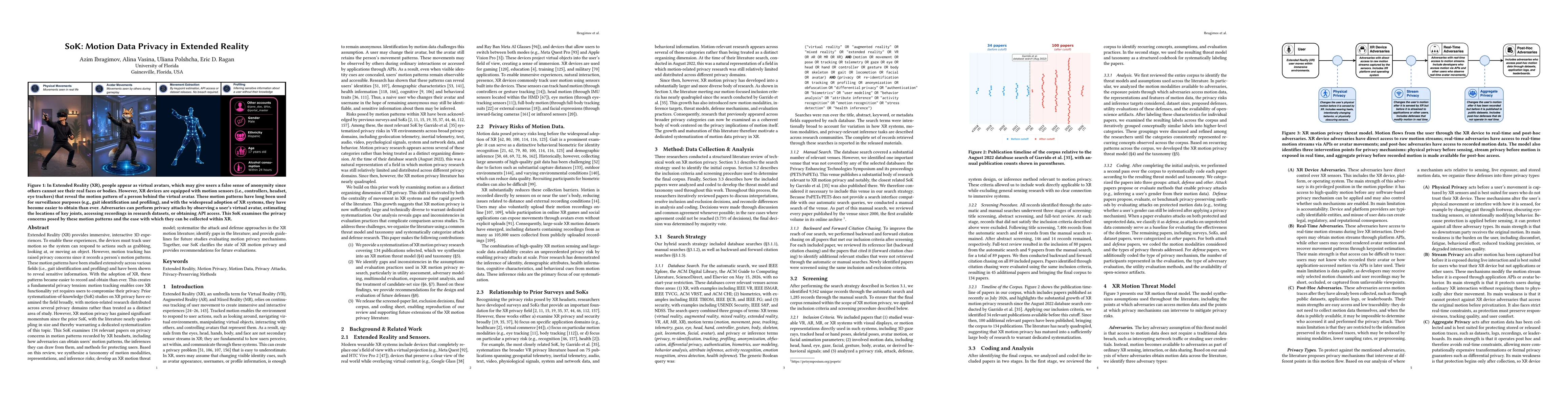Thumbnail for SoK: Motion Data Privacy in Extended Reality