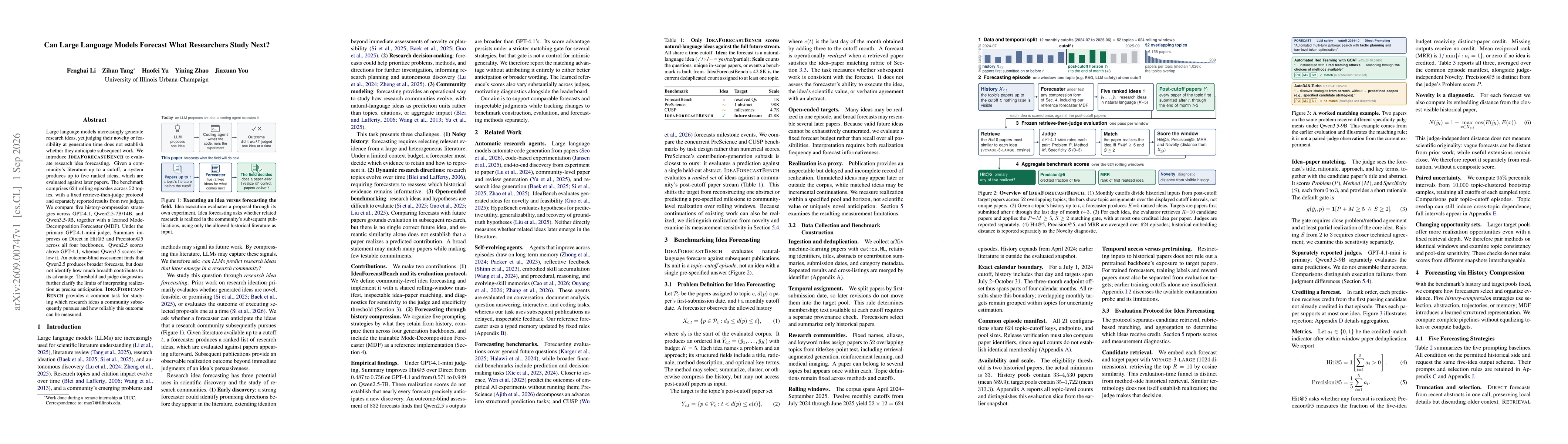 Thumbnail for Can Large Language Models Forecast What Researchers Study Next?
