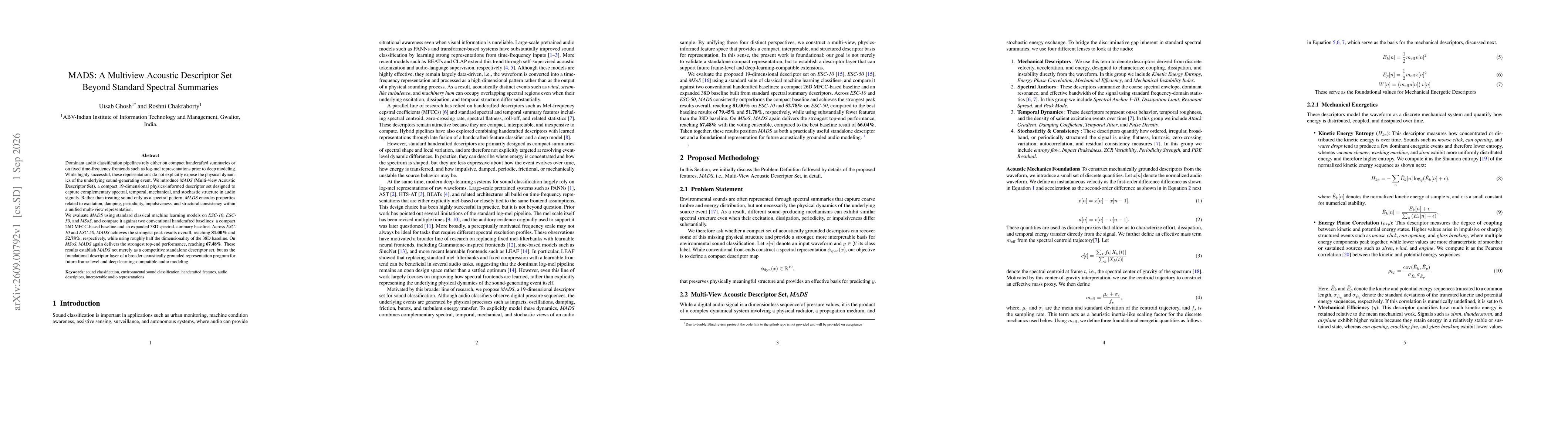 Thumbnail for MADS: A Multiview Acoustic Descriptor Set Beyond Standard Spectral Summaries