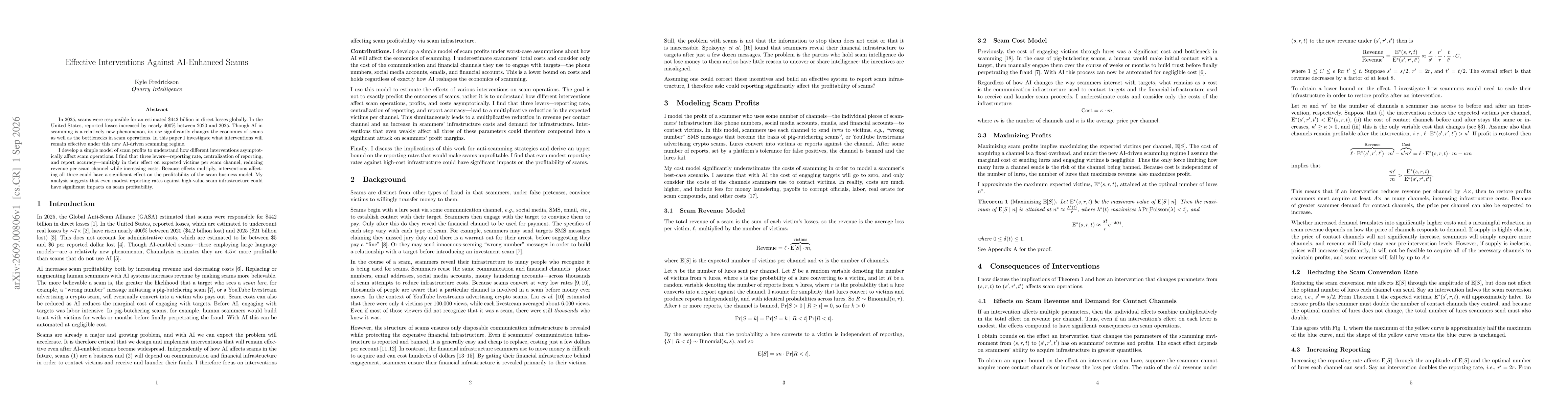 Thumbnail for Effective Interventions Against AI-Enhanced Scams