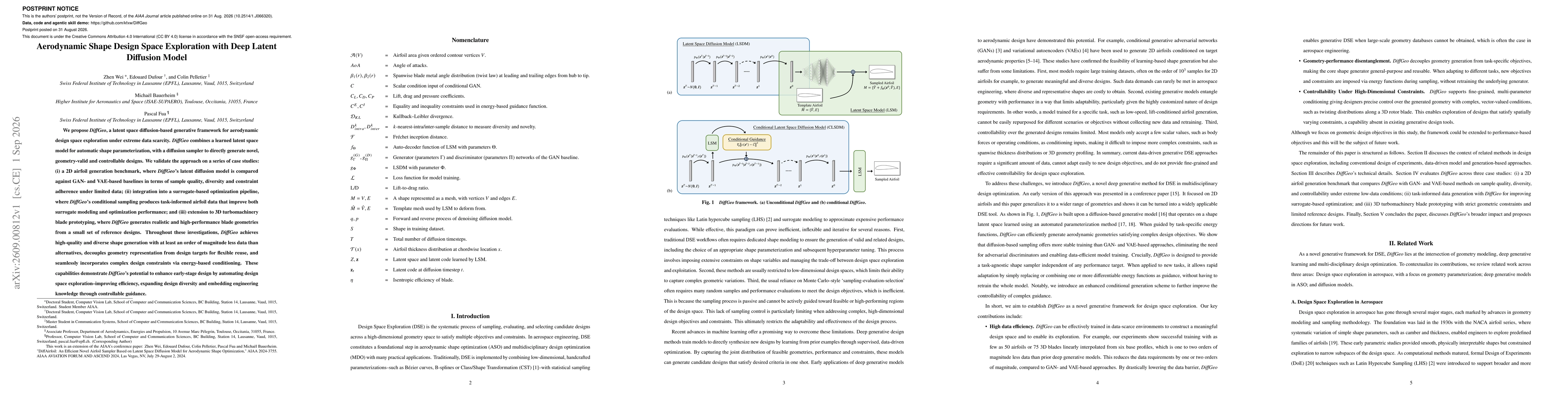 Thumbnail for Aerodynamic Shape Design Space Exploration with Deep Latent Diffusion Model