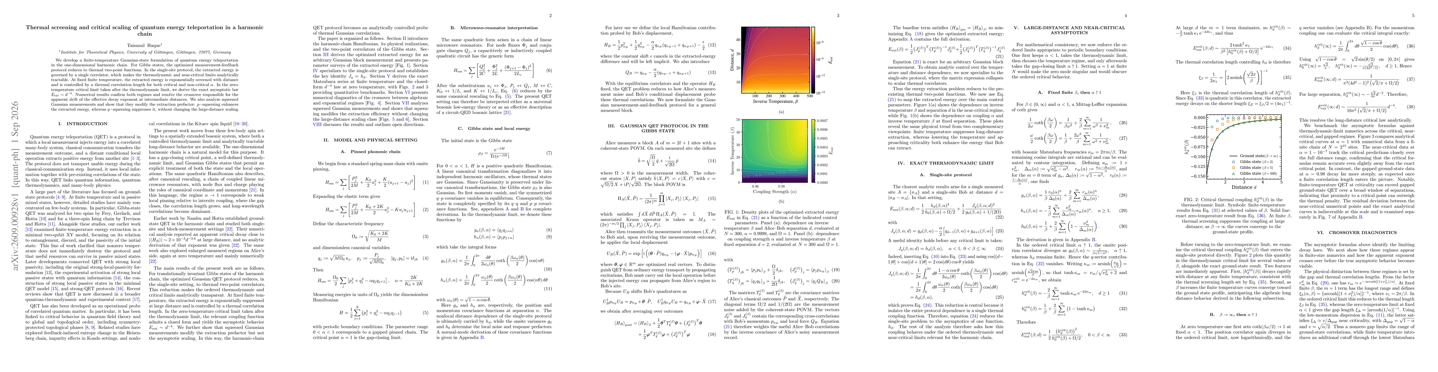 Thumbnail for Thermal screening and critical scaling of quantum energy teleportation in a harmonic chain