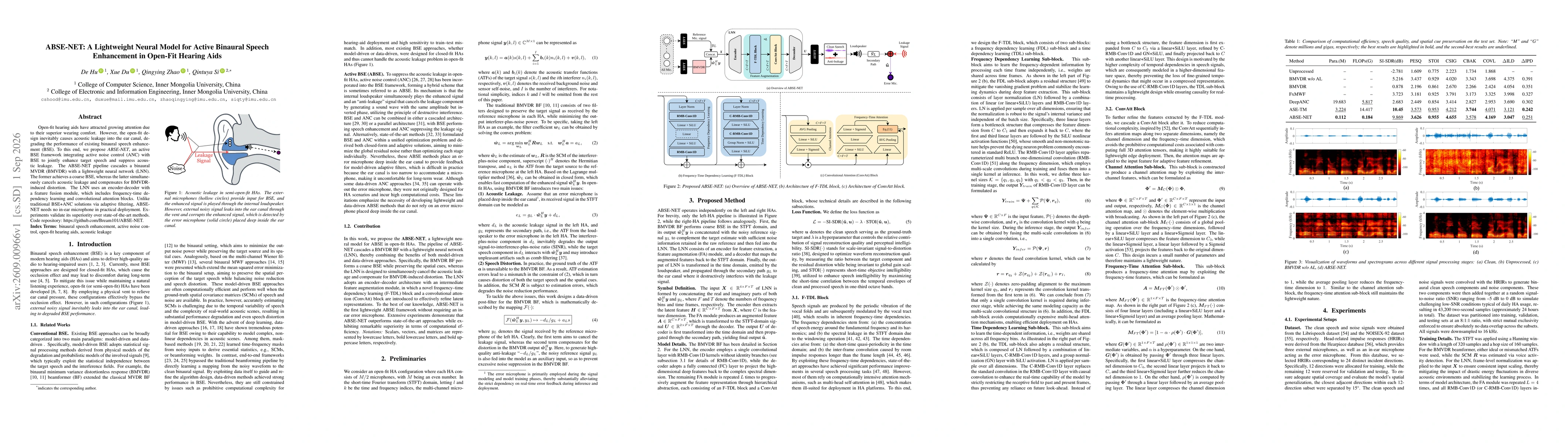 Thumbnail for ABSE-NET: A Lightweight Neural Model for Active Binaural Speech Enhancement in Open-Fit Hearing Aids