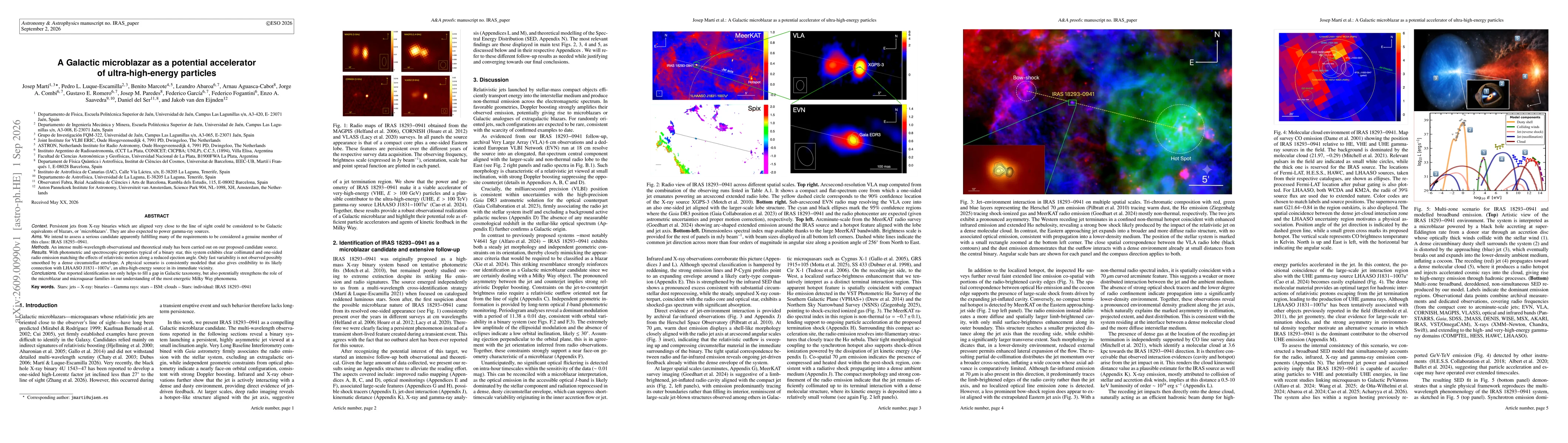 Thumbnail for A Galactic microblazar as a potential accelerator of ultra-high-energy particles
