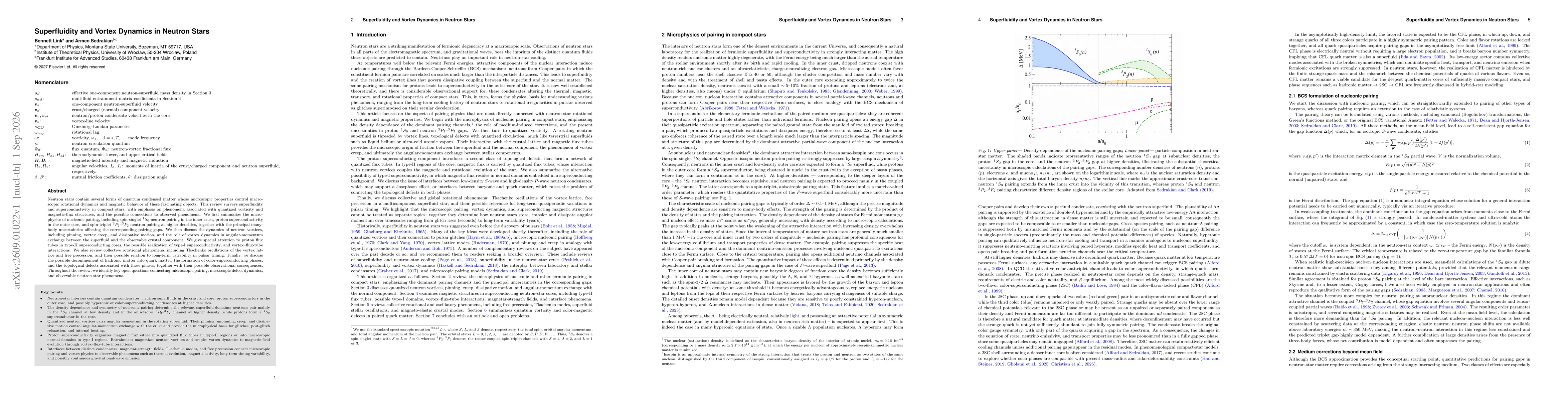 Thumbnail for Superfluidity and Vortex Dynamics in Neutron Stars
