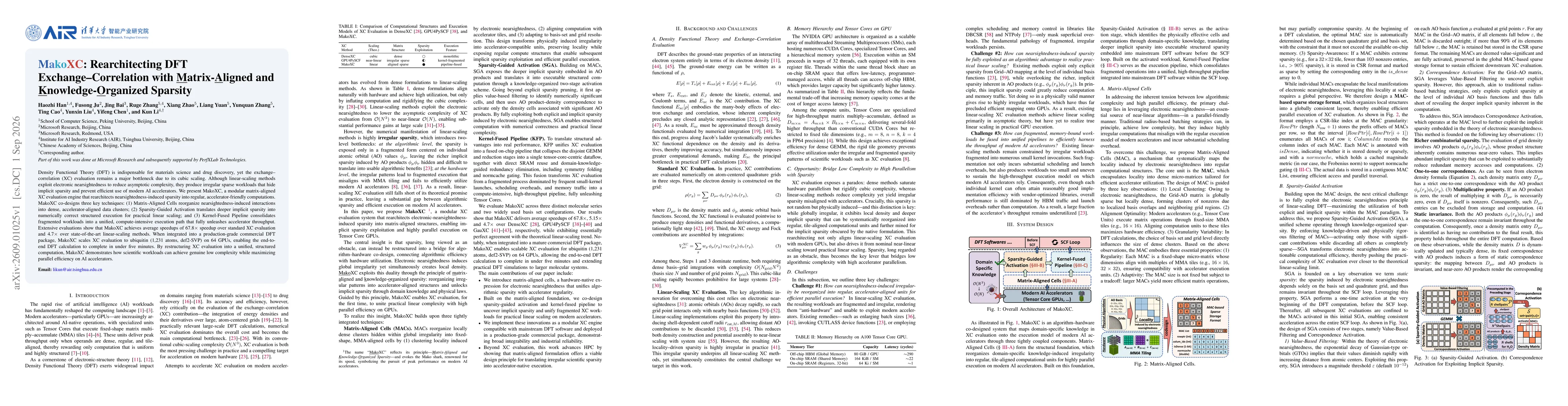 Thumbnail for MakoXC: Rearchitecting DFT Exchange-Correlation with Matrix-Aligned and Knowledge-Organized Sparsity