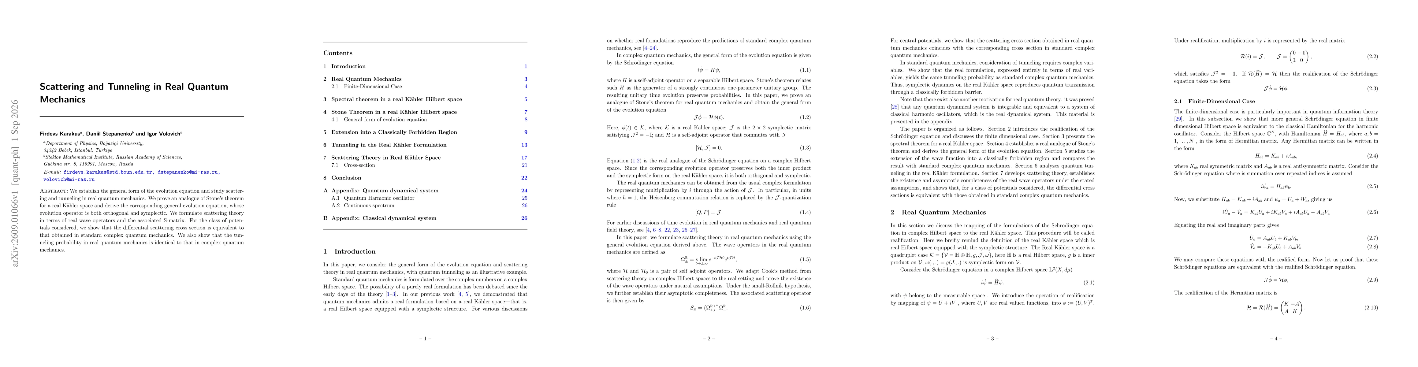 Thumbnail for Scattering and Tunneling in Real Quantum Mechanics