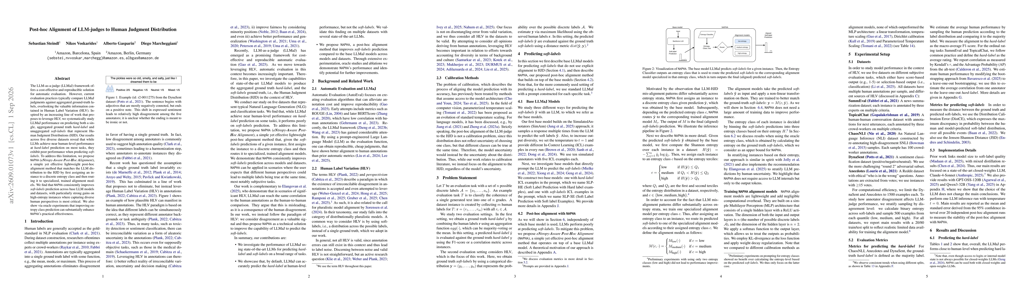Thumbnail for Post-hoc Alignment of LLM-judges to Human Judgment Distribution
