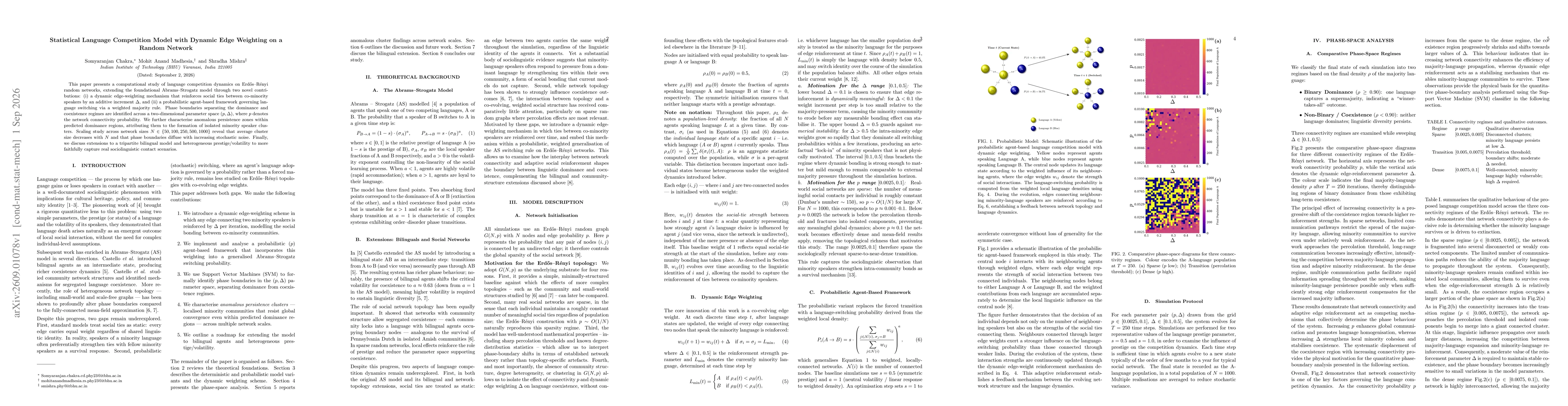 Thumbnail for Statistical Language Competition Model with Dynamic Edge Weighting on a Random Network