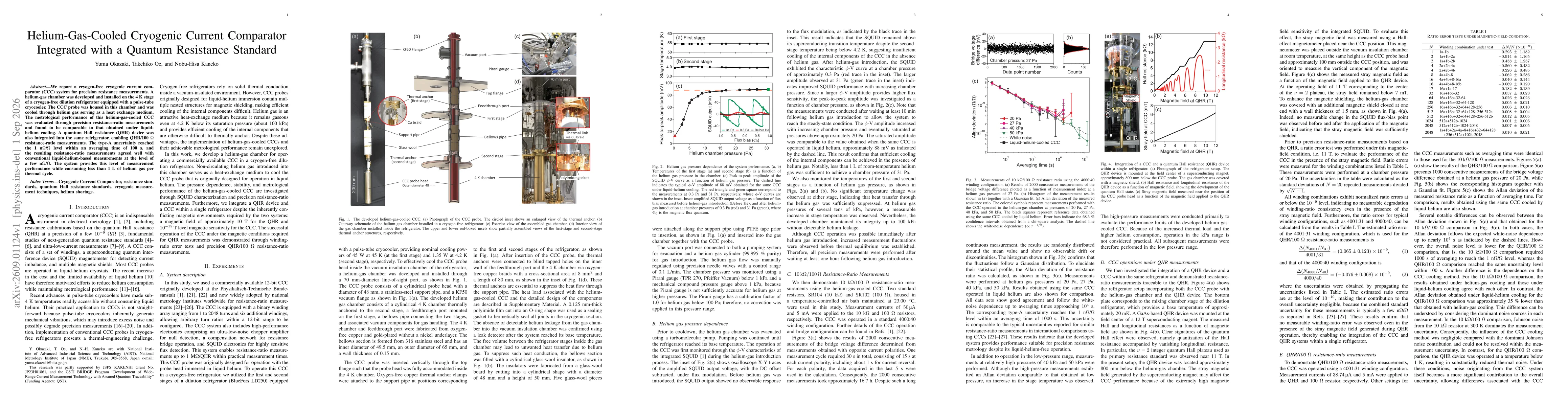Thumbnail for Helium-Gas-Cooled Cryogenic Current Comparator Integrated with a Quantum Resistance Standard