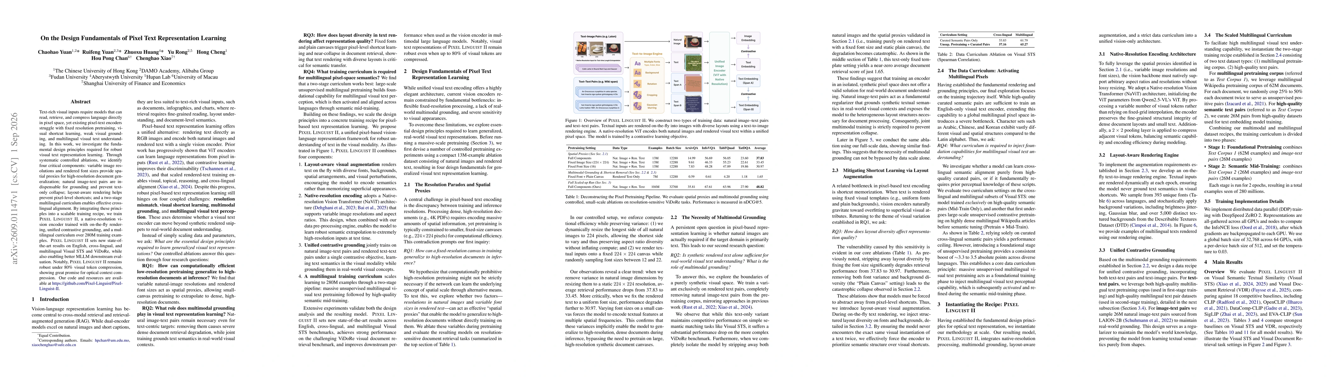 Thumbnail for On the Design Fundamentals of Pixel Text Representation Learning