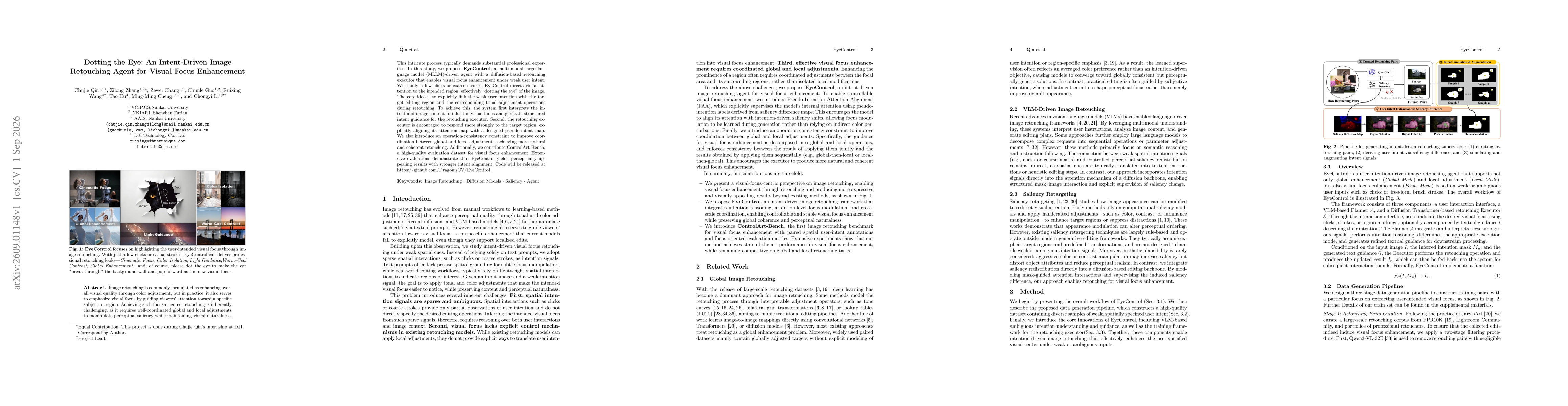 Thumbnail for Dotting the Eye: An Intent-Driven Image Retouching Agent for Visual Focus Enhancement