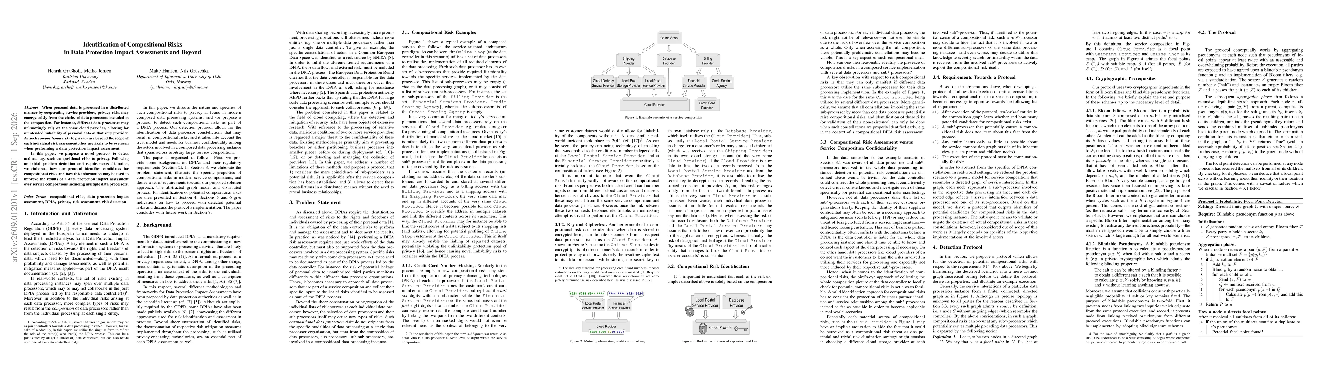 Thumbnail for Identification of Compositional Risks in Data Protection Impact Assessments and Beyond