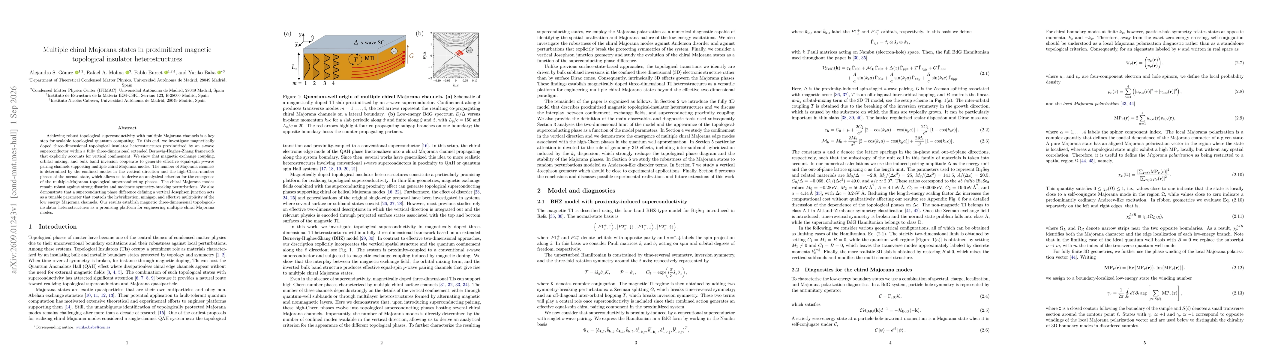 Thumbnail for Multiple chiral Majorana states in proximitized magnetic topological insulator heterostructures