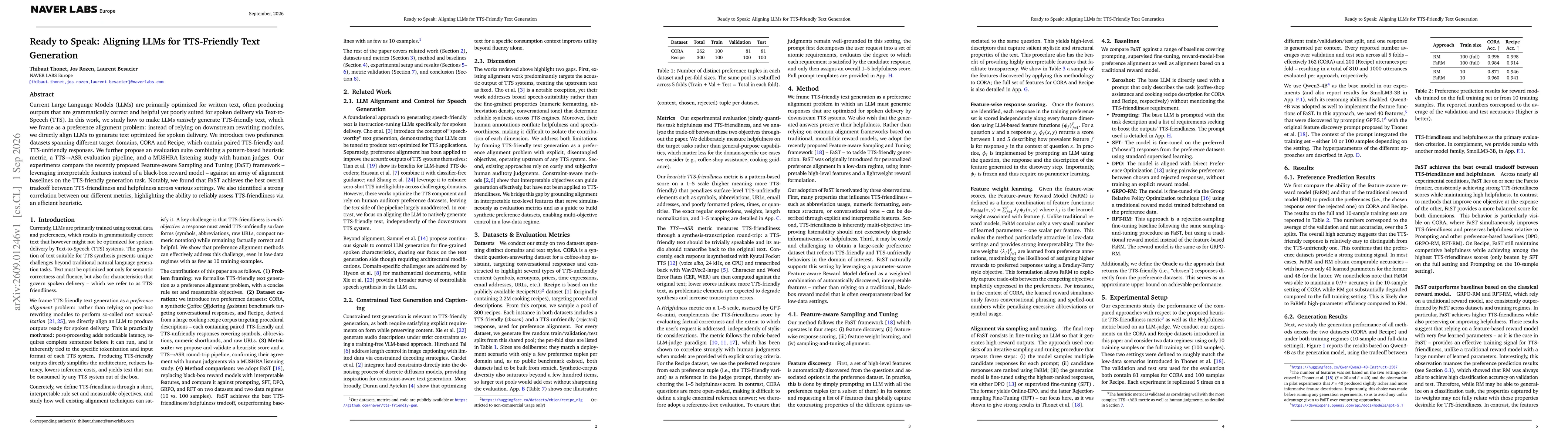 Thumbnail for Ready to Speak: Aligning LLMs for TTS-Friendly Text Generation
