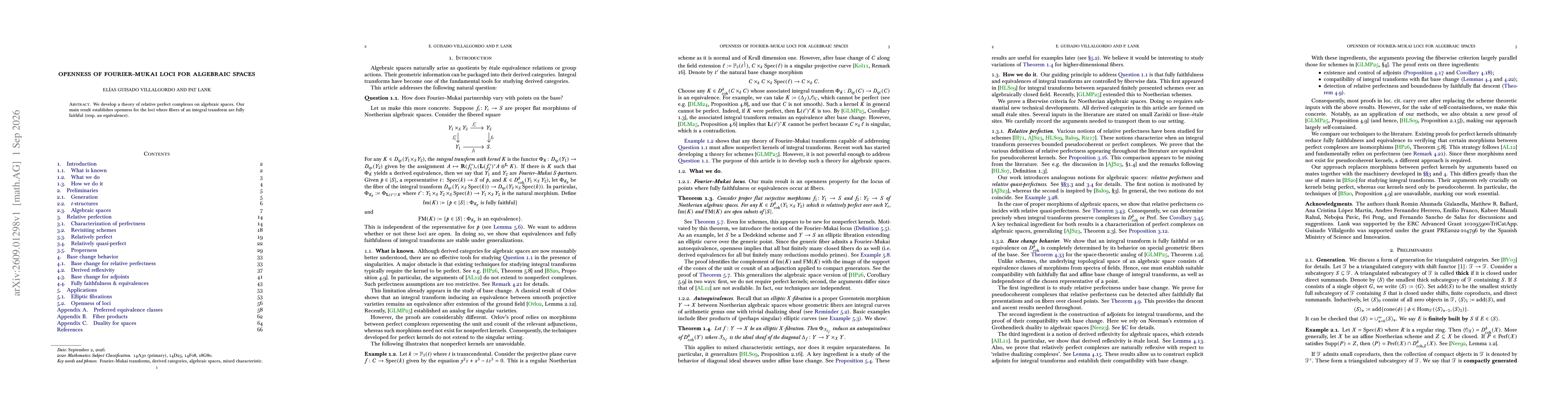 Thumbnail for Openness of Fourier--Mukai loci for algebraic spaces