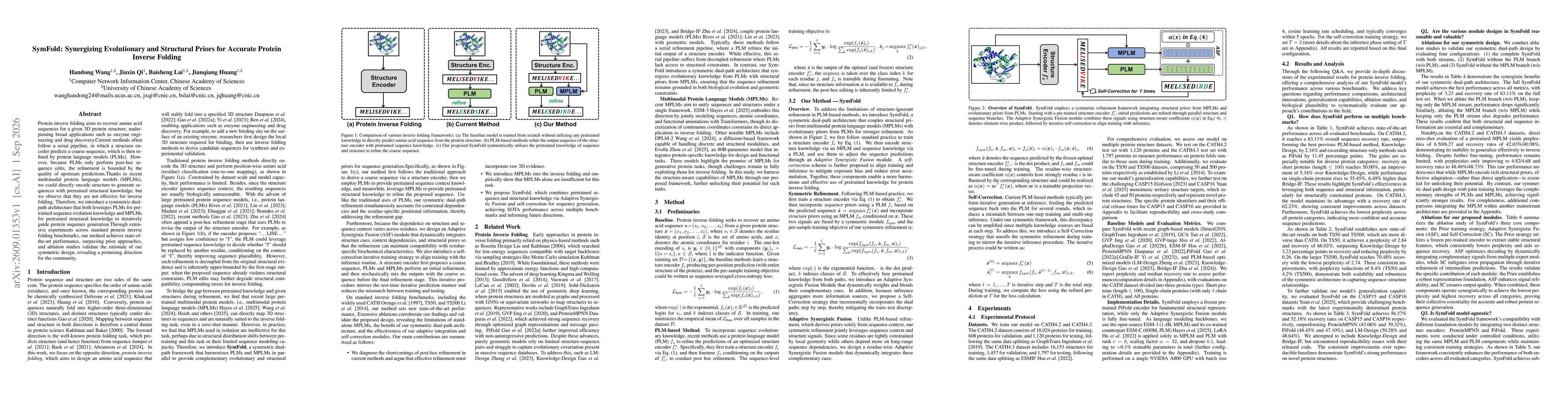 Thumbnail for SymFold: Synergizing Evolutionary and Structural Priors for Accurate Protein Inverse Folding