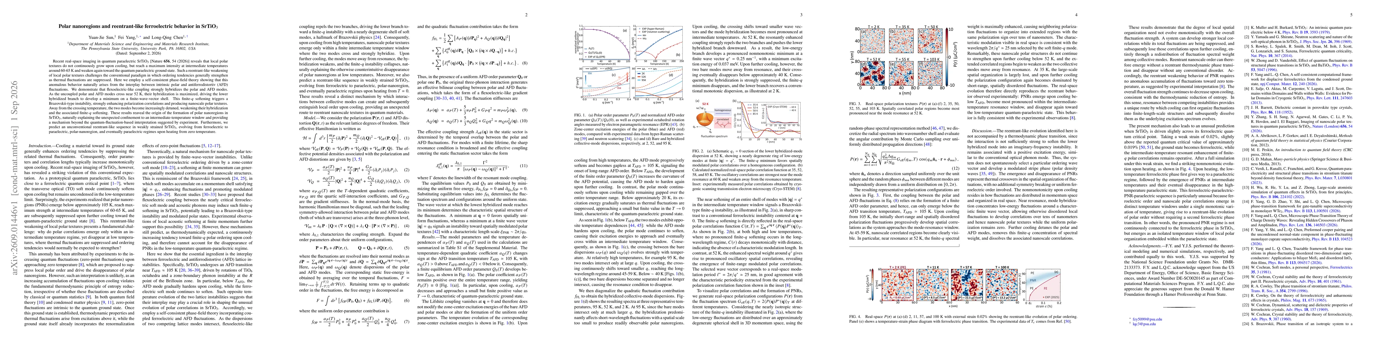 Thumbnail for Polar nanoregions and reentrant-like ferroelectric behavior in SrTiO$_3$
