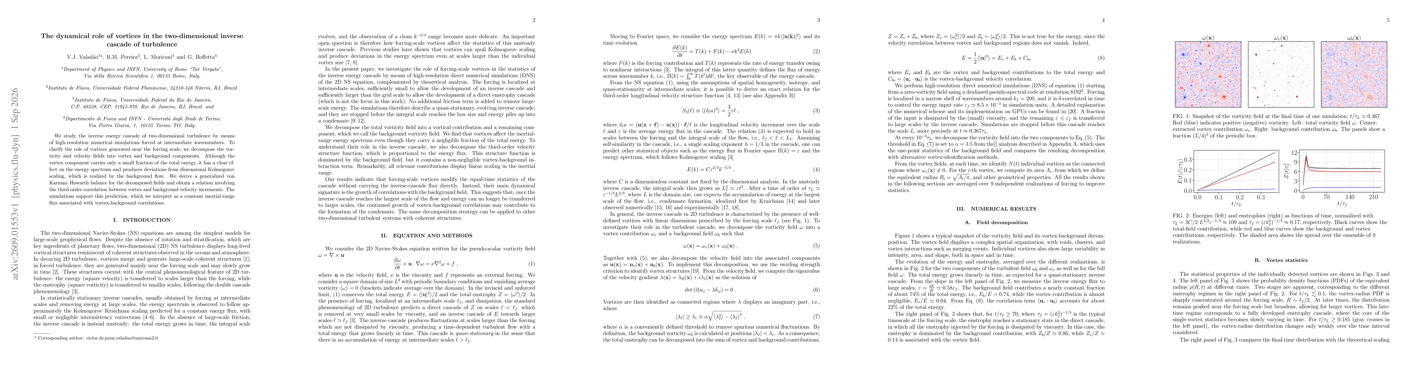Thumbnail for The dynamical role of vortices in the two-dimensional inverse cascade of turbulence
