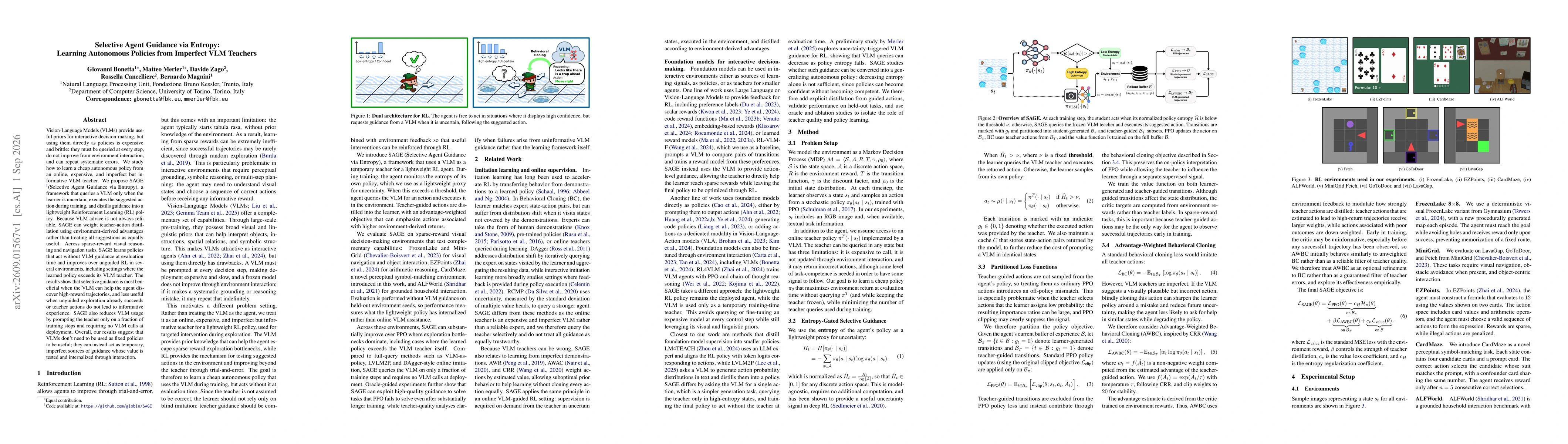 Thumbnail for Selective Agent Guidance via Entropy: Learning Autonomous Policies from Imperfect VLM Teachers