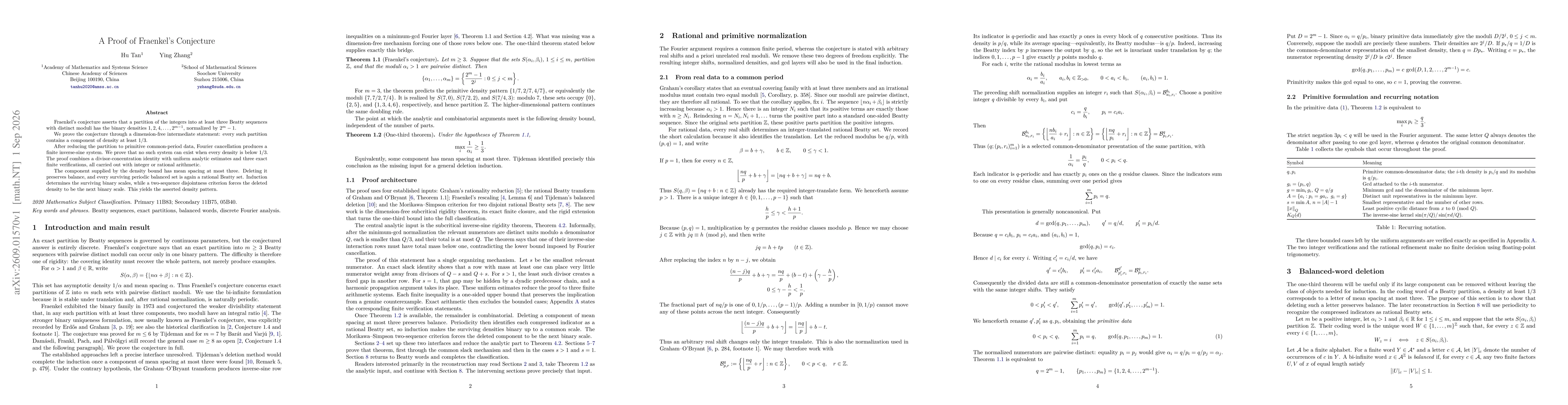 Thumbnail for A Proof of Fraenkel's Conjecture