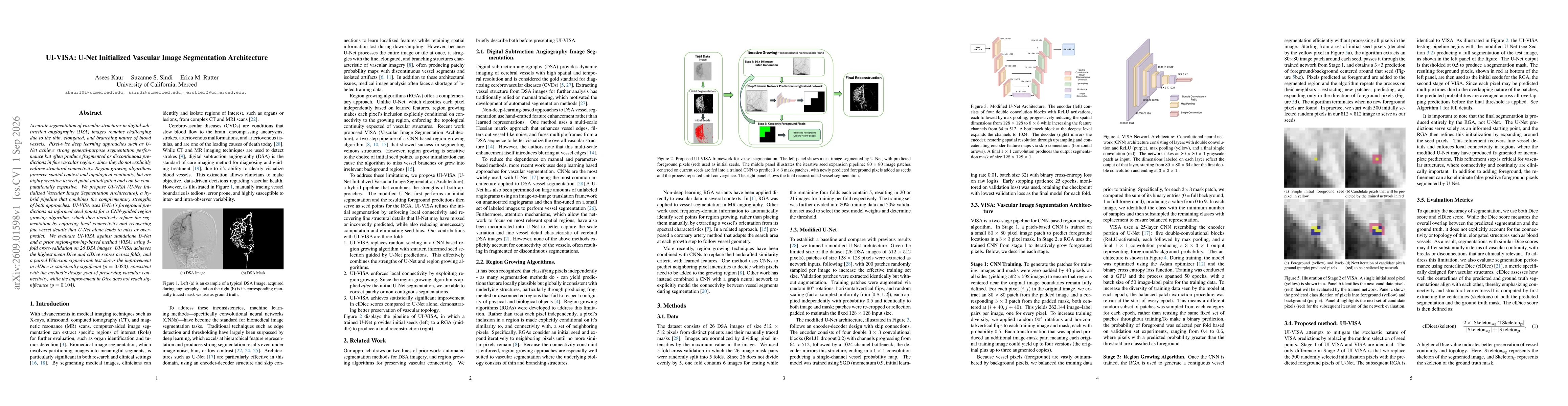 Thumbnail for UI-VISA: U-Net Initialized Vascular Image Segmentation Architecture