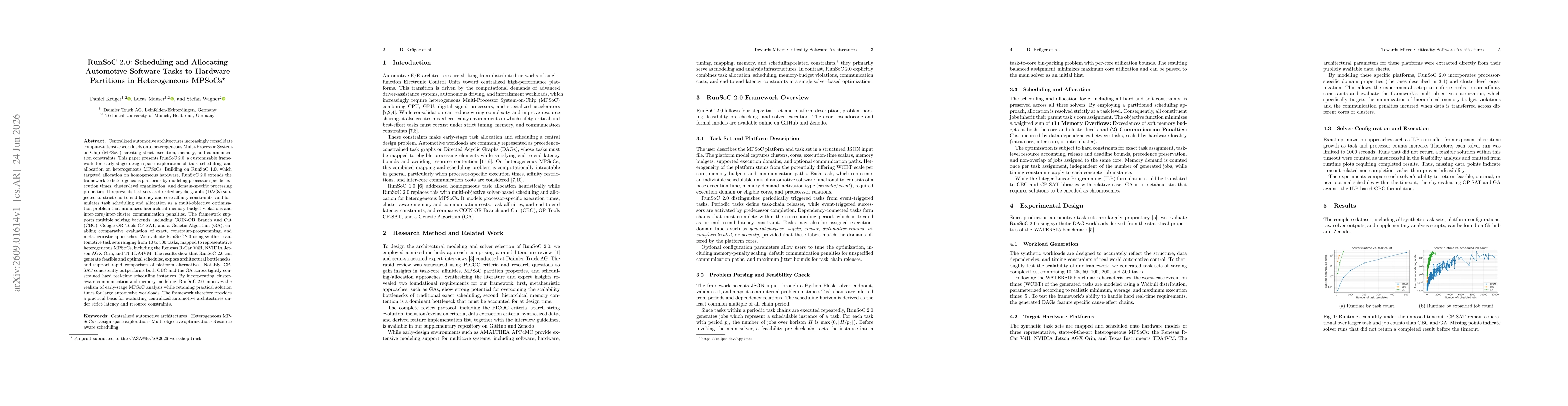 Thumbnail for RunSoC 2.0: Scheduling and Allocating Automotive Software Tasks to Hardware Partitions in Heterogeneous MPSoCs