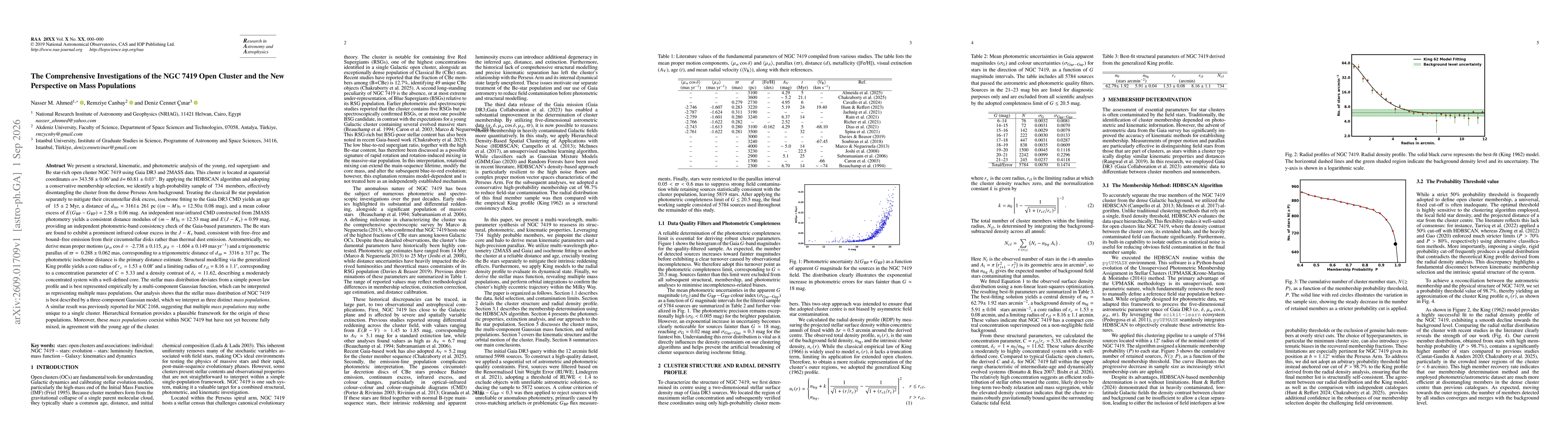 Thumbnail for The Comprehensive Investigations of the NGC 7419 Open Cluster and the New Perspective on Mass Populations