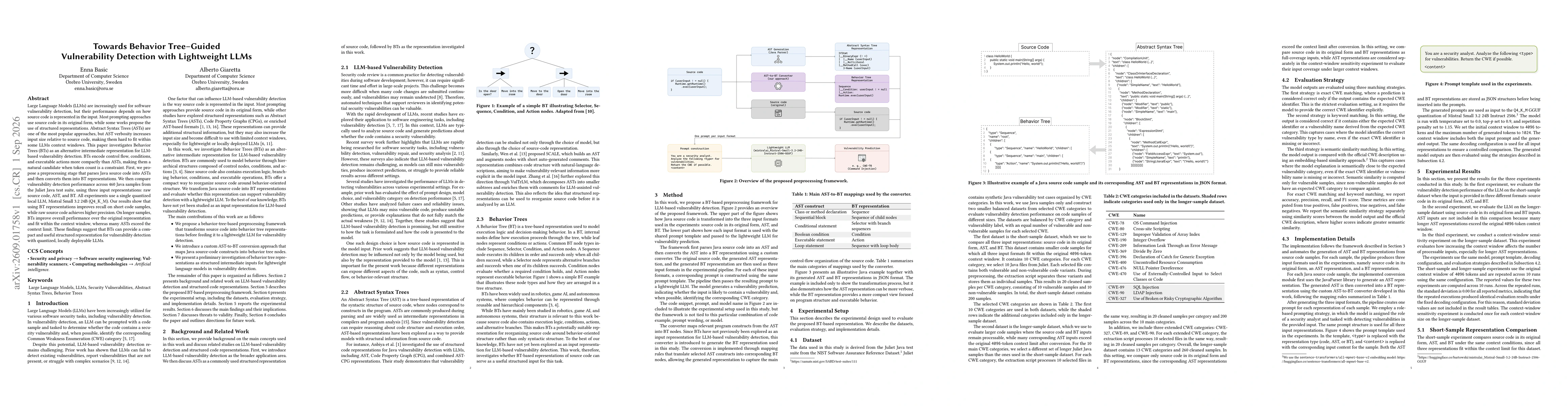 Thumbnail for Towards Behavior Tree-Guided Vulnerability Detection with Lightweight LLMs