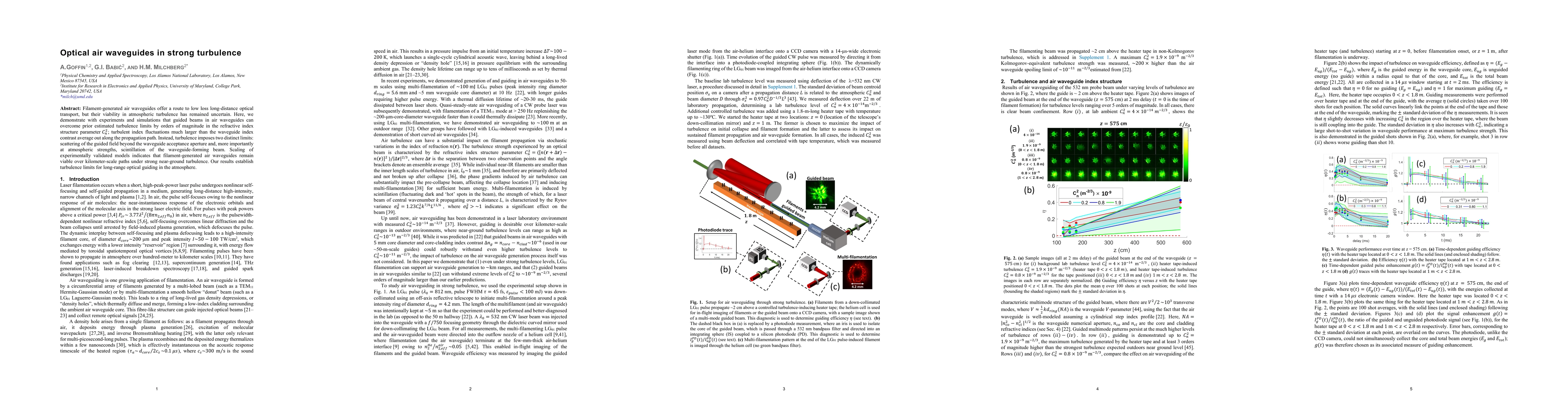 Thumbnail for Optical air waveguides in strong turbulence