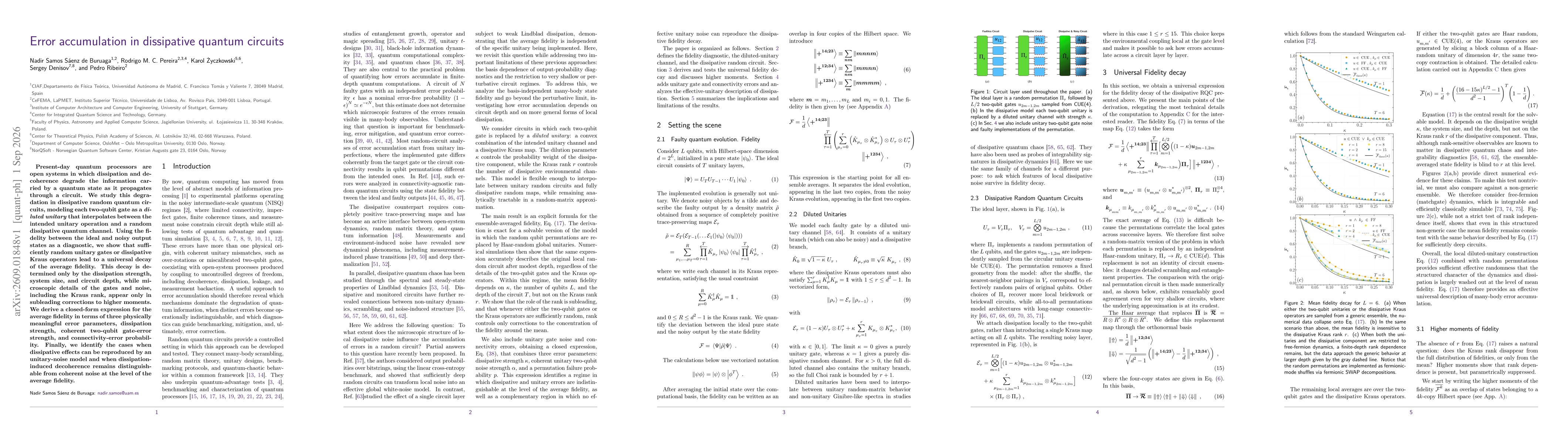Thumbnail for Error accumulation in dissipative quantum circuits