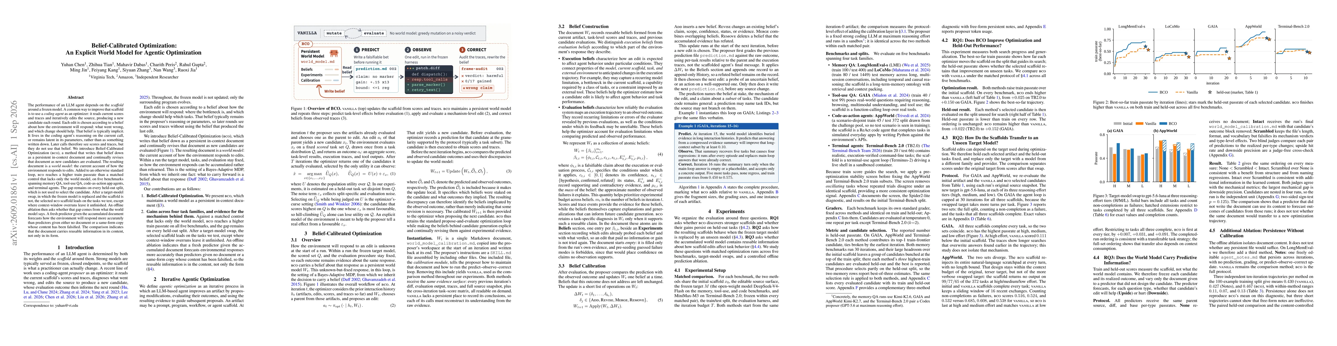 Thumbnail for Belief-Calibrated Optimization: An Explicit World Model for Agentic Optimization