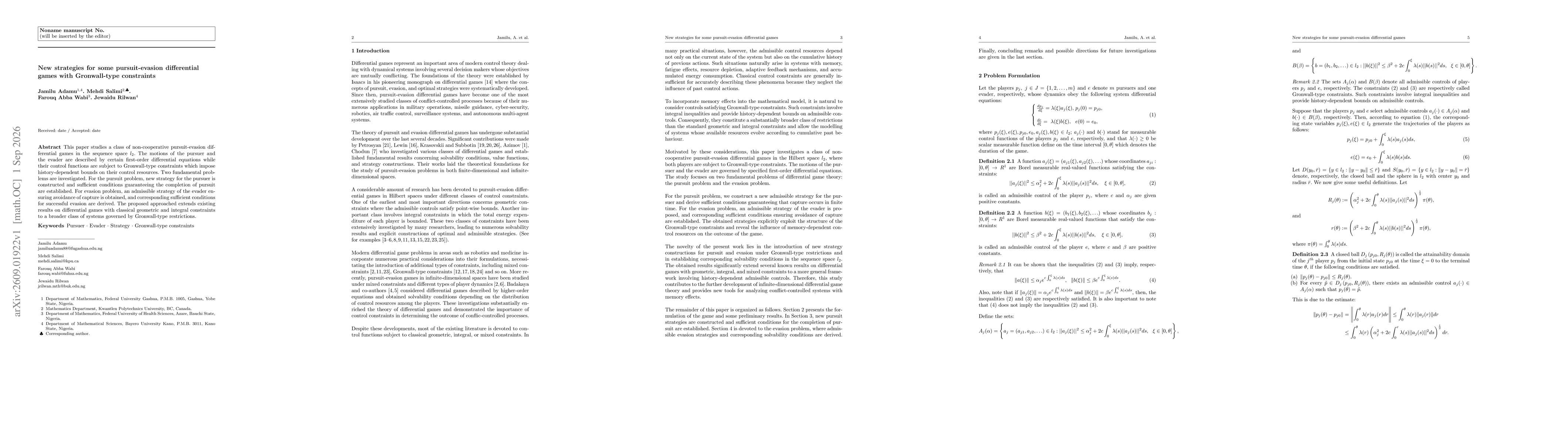 Thumbnail for New strategies for some pursuit-evasion differential games with Gronwall-type constraints