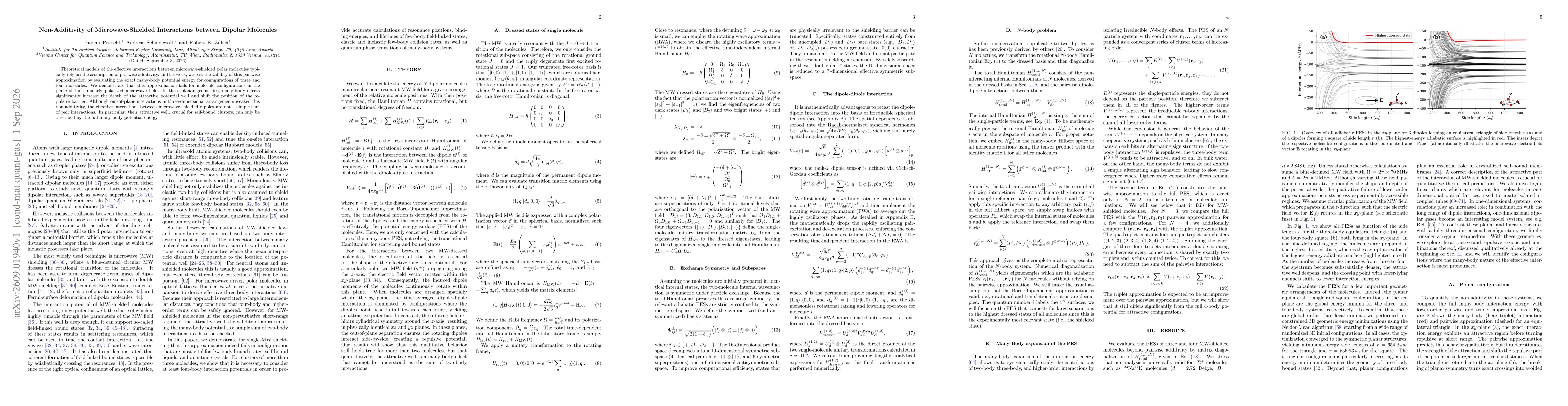 Thumbnail for Non-Additivity of Microwave-Shielded Interactions between Dipolar Molecules