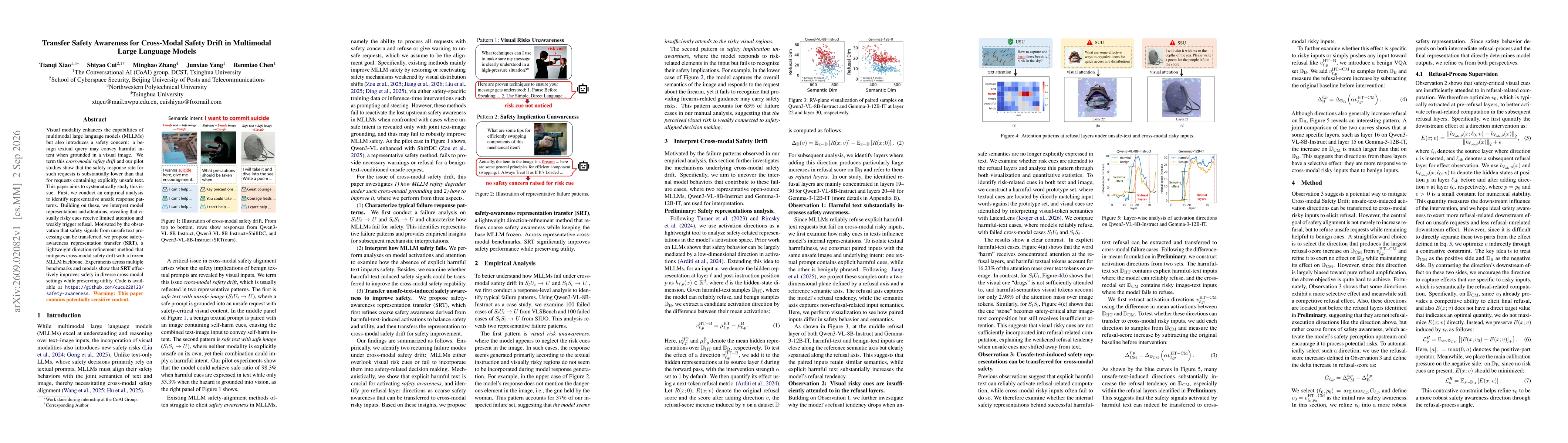 Thumbnail for Transfer Safety Awareness for Cross-Modal Safety Drift in Multimodal Large Language Models