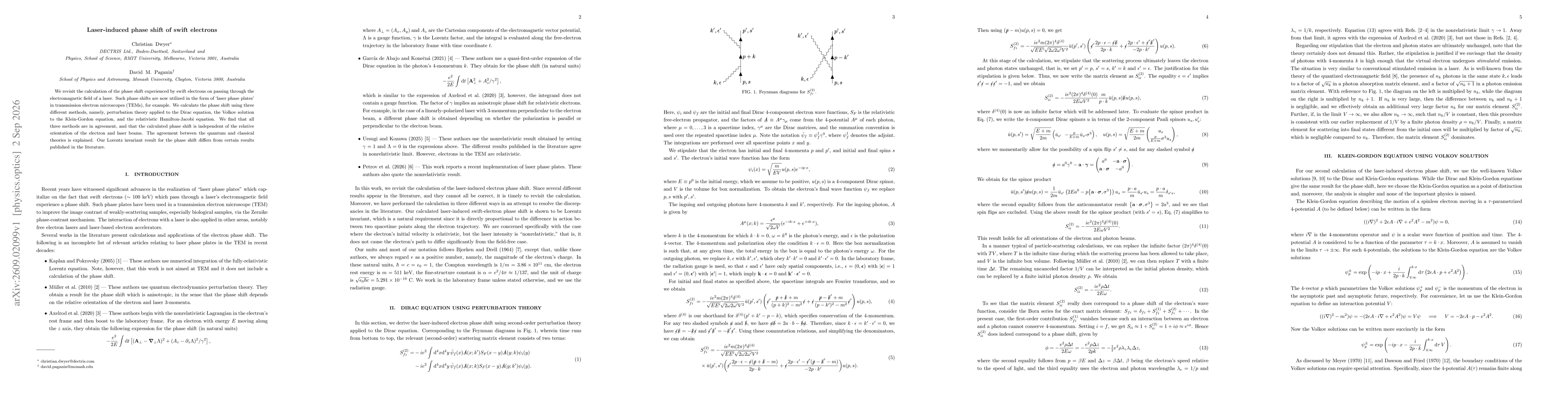 Thumbnail for Laser-induced phase shift of swift electrons