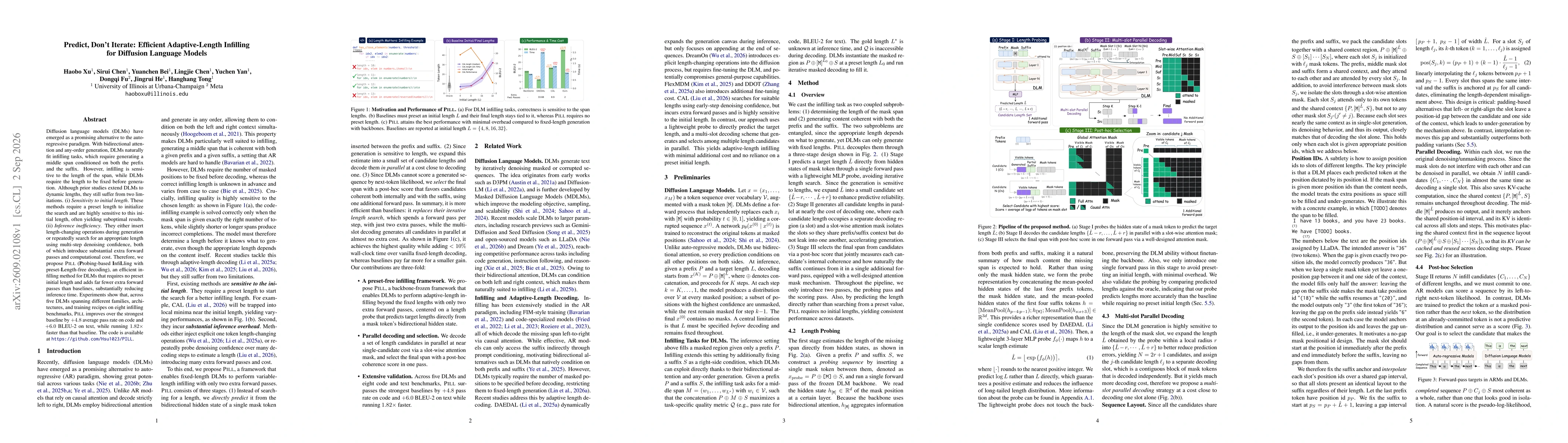 Thumbnail for Predict, Don't Iterate: Efficient Adaptive-Length Infilling for Diffusion Language Models
