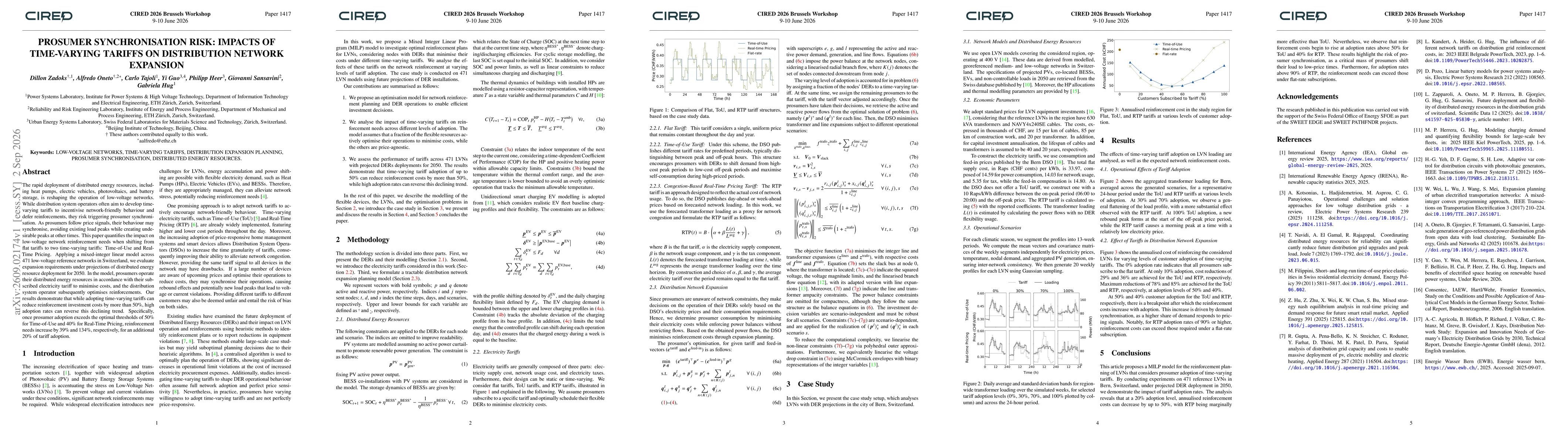 Thumbnail for Prosumer Synchronisation Risk: Impacts of Time-Varying Tariffs on Distribution Network Expansion