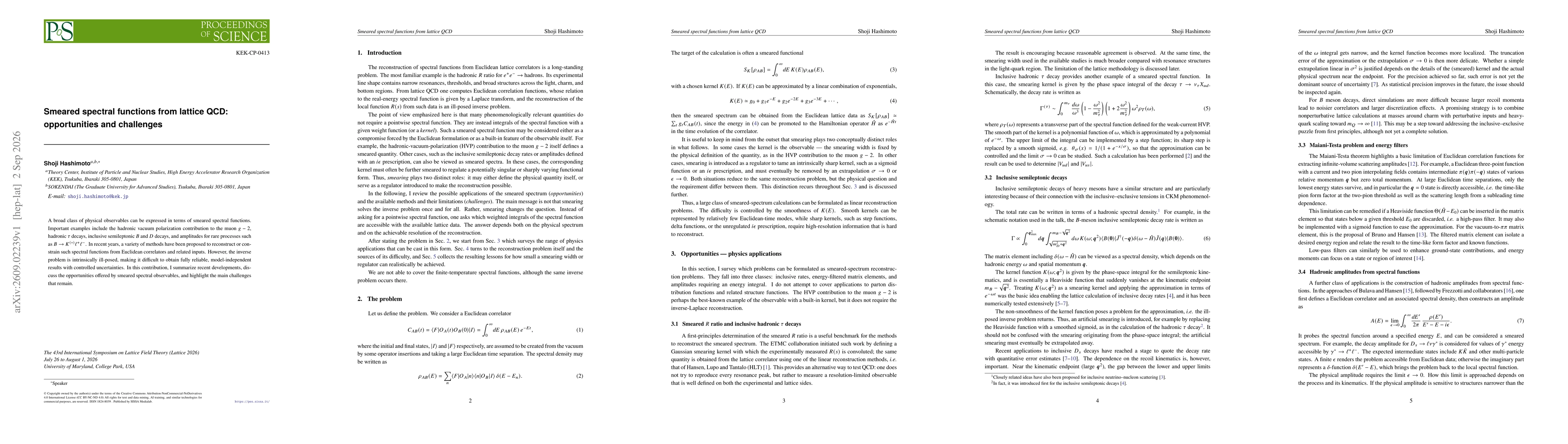Thumbnail for Smeared spectral functions from lattice QCD: opportunities and challenges