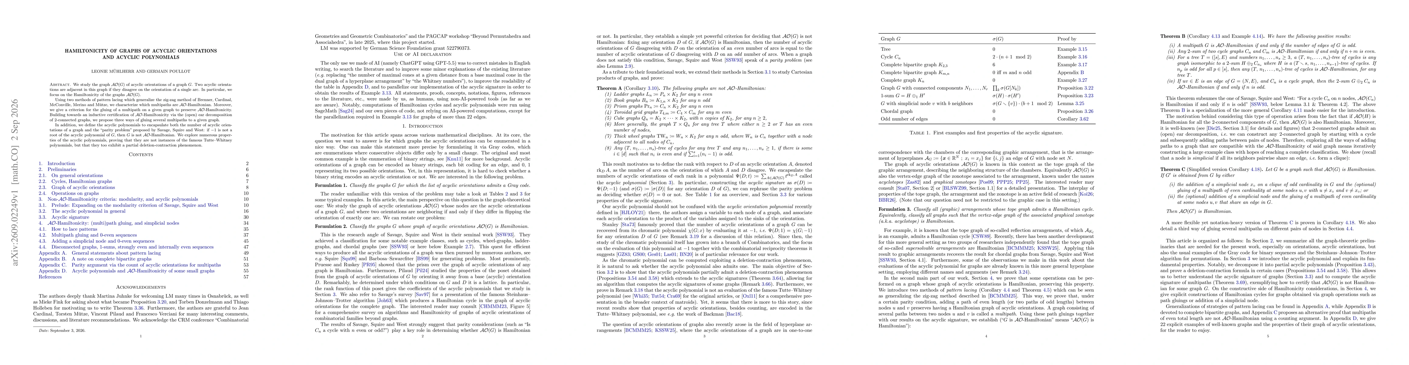Thumbnail for Hamiltonicity of graphs of acyclic orientations and acyclic polynomials