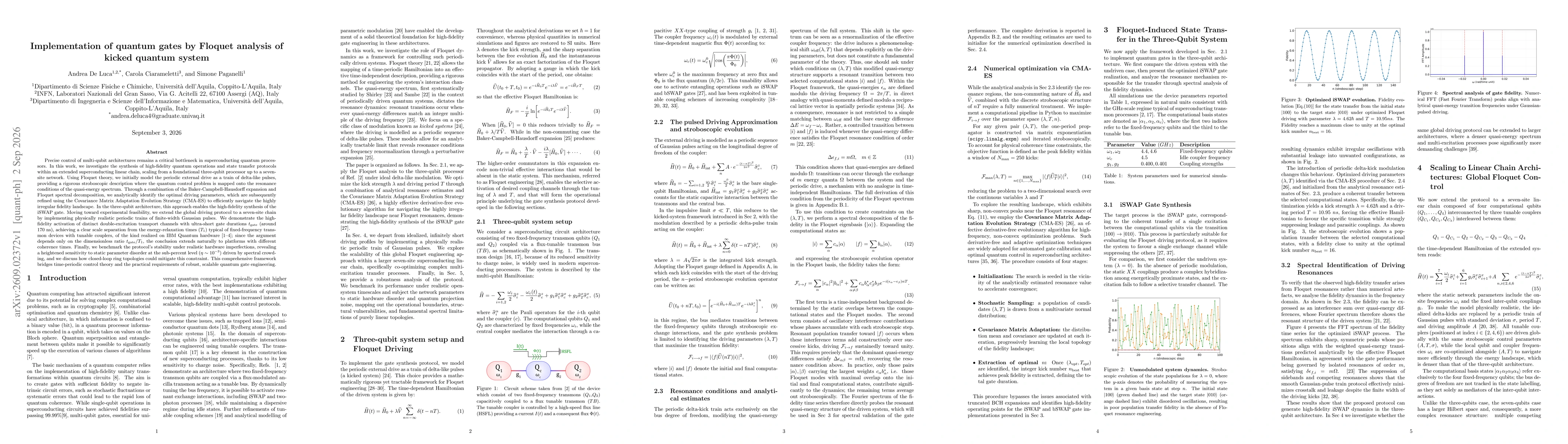Thumbnail for Implementation of quantum gates by Floquet analysis of kicked quantum system