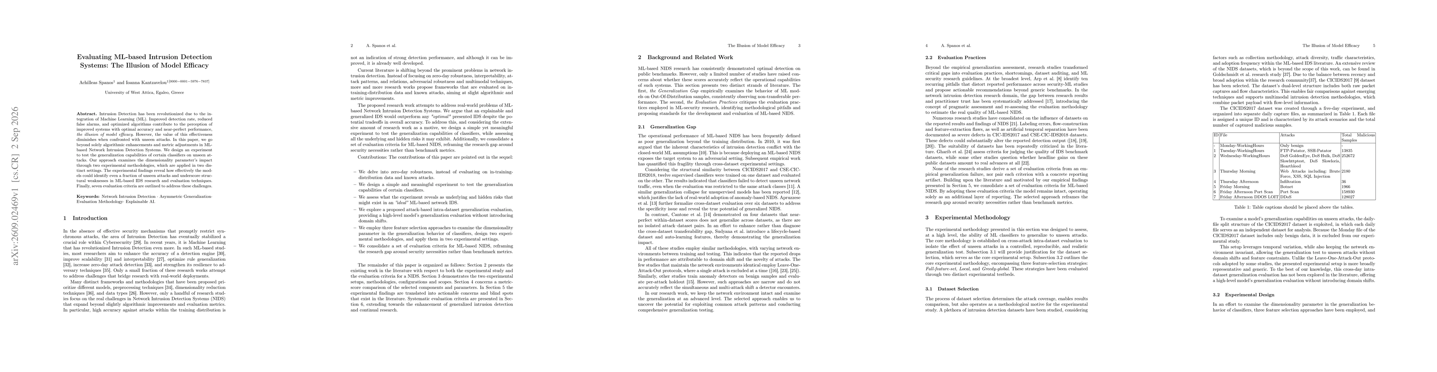 Thumbnail for Evaluating ML-based Intrusion Detection Systems: The Illusion of Model Efficacy