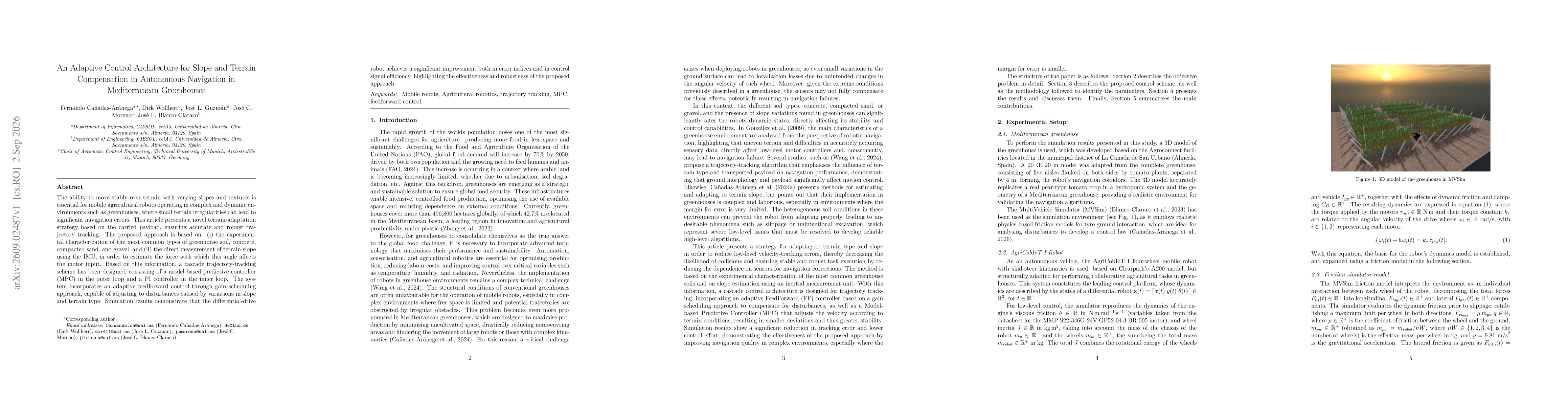 Thumbnail for An Adaptive Control Architecture for Slope and Terrain Compensation in Autonomous Navigation in Mediterranean Greenhouses