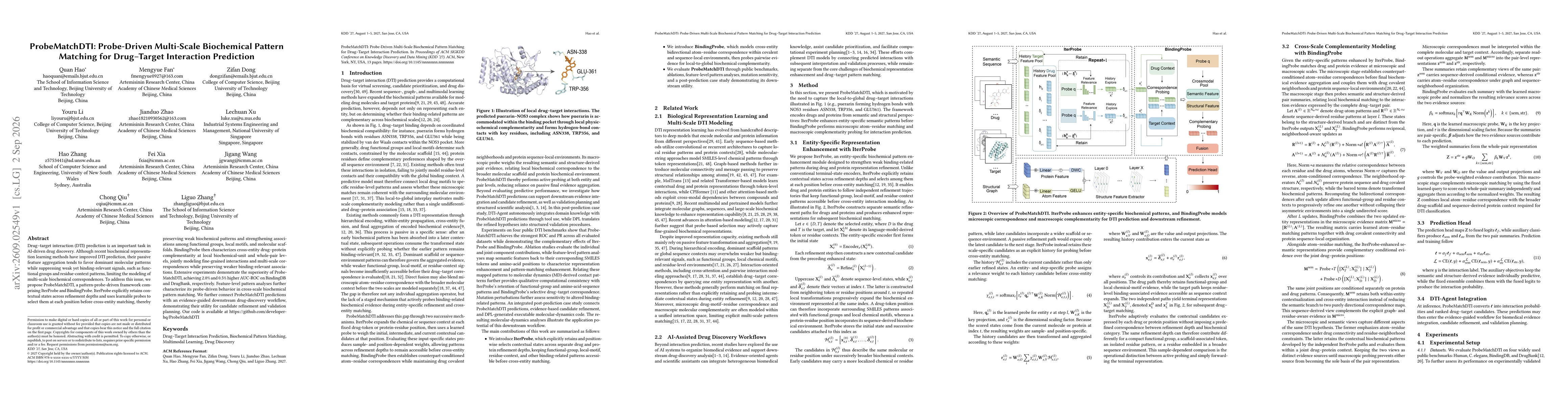 Thumbnail for ProbeMatchDTI: Probe-Driven Multi-Scale Biochemical Pattern Matching for Drug-Target Interaction Prediction