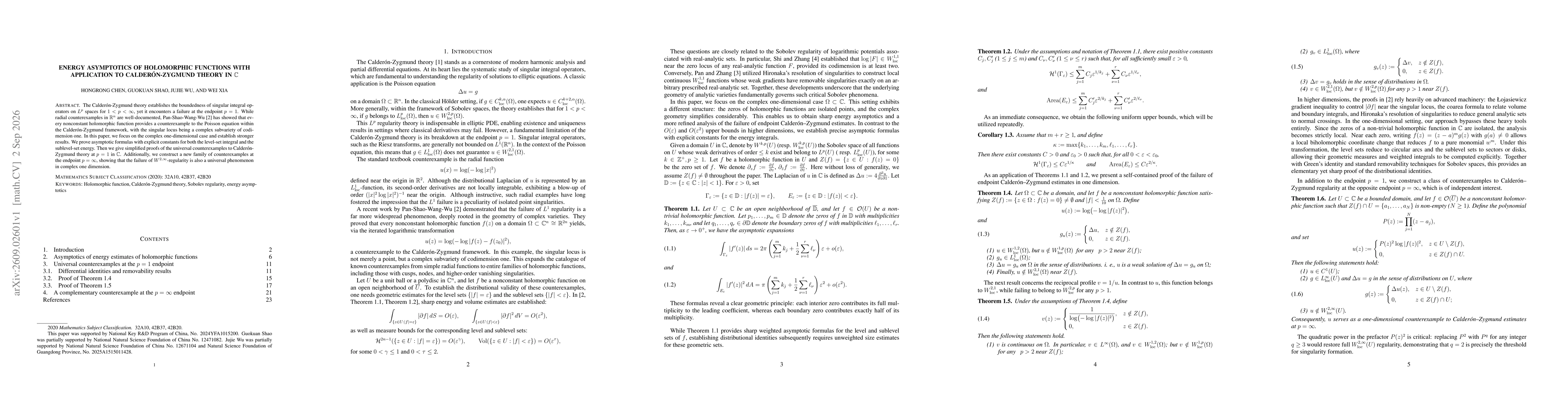 Thumbnail for Energy asymptotics of holomorphic functions with application to Calderón-Zygmund theory in $\mathbb{C}$