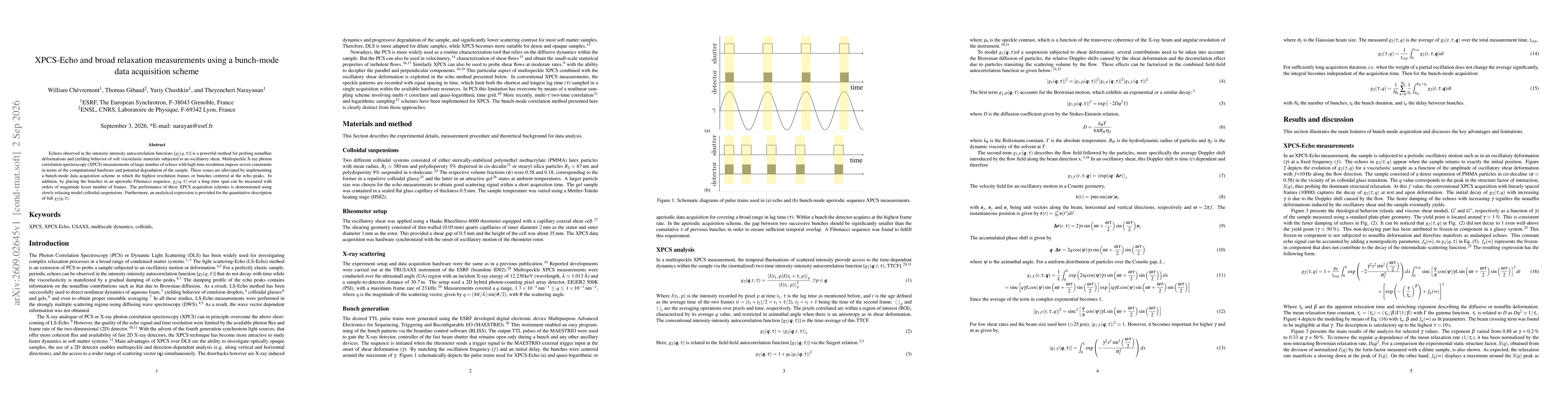 Thumbnail for XPCS-Echo and broad relaxation measurements using a bunch-mode data acquisition scheme